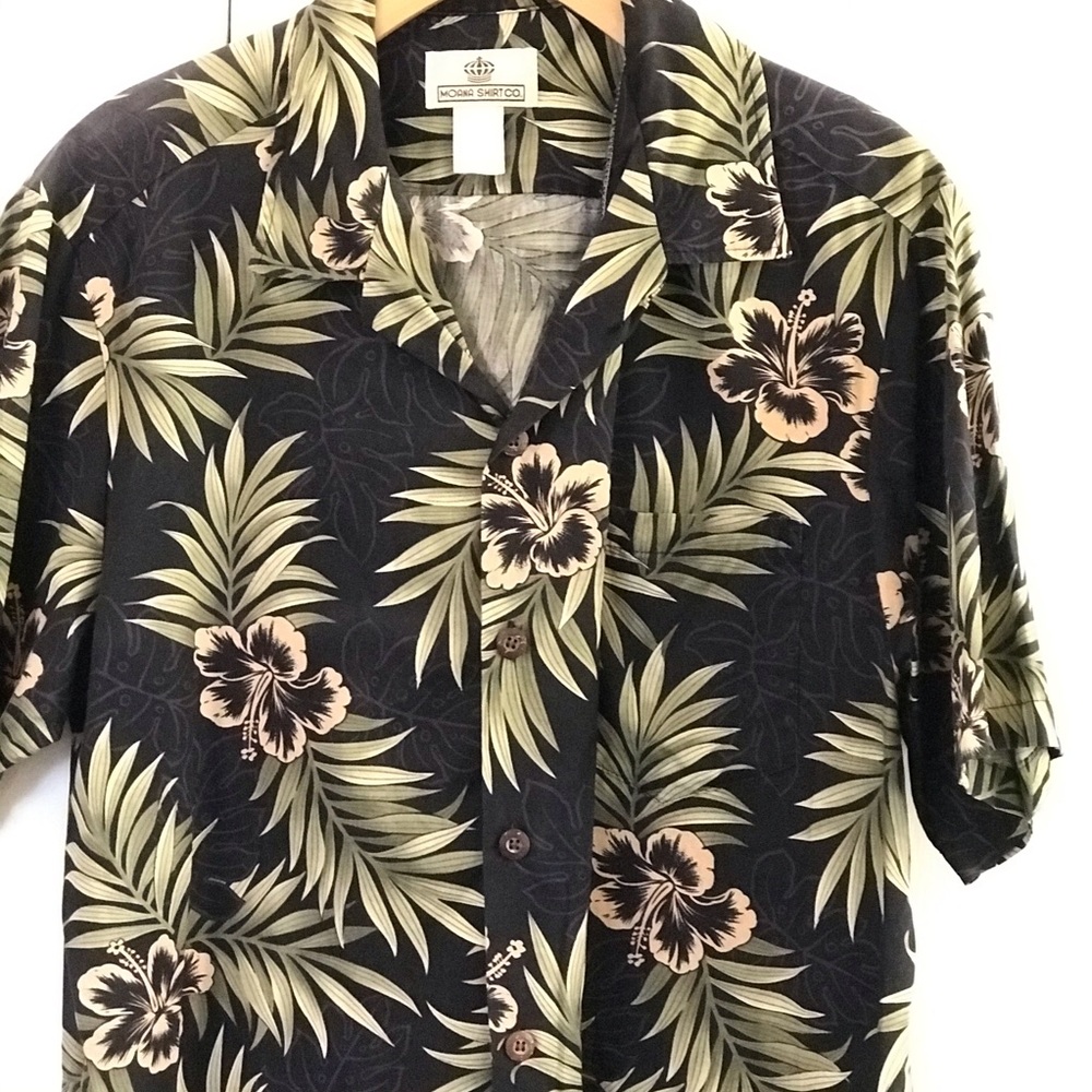 MOANA SHIRT CO. Shirt Cotton Hawaiian Men's L